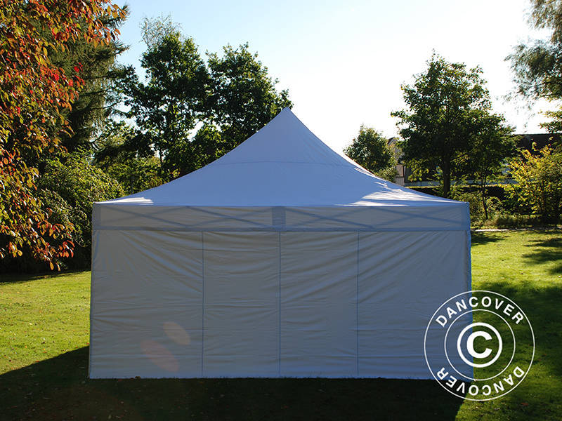 Pop up gazebo FleXtents PRO 5x5 m White, incl. 4 sidewalls