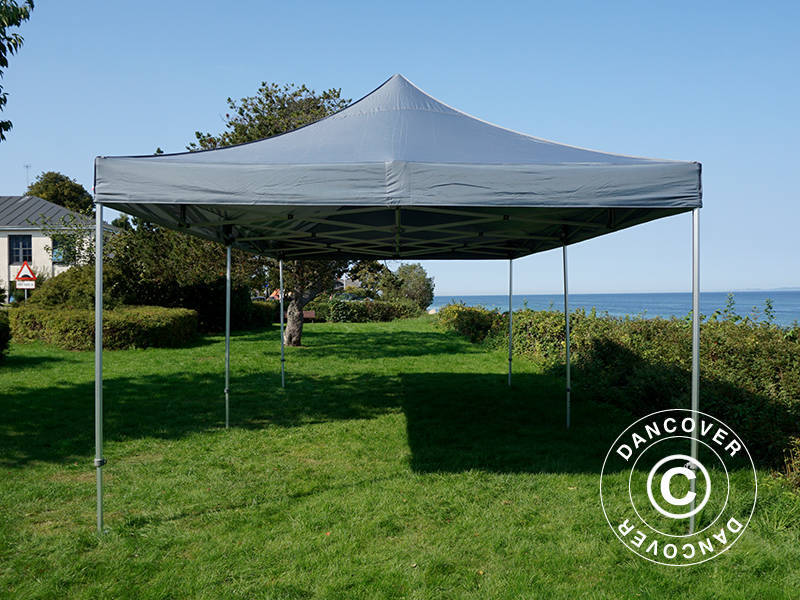 Pop up gazebo FleXtents Xtreme 50 4x8 m Grey, incl. 6 sidewalls