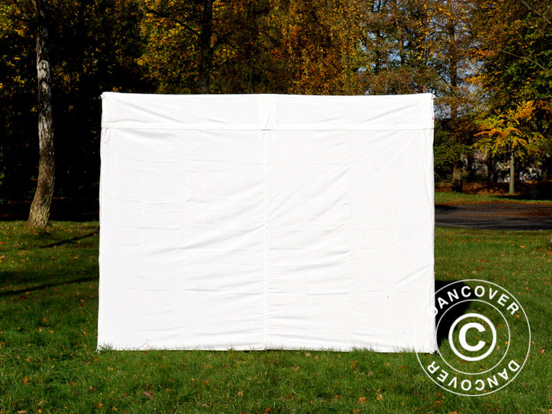 Pop up gazebo FleXtents® Xtreme 50 Exhibition w/sidewalls, 3x3 m, White, Flame Retardant
