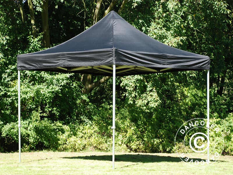 Pop up gazebo FleXtents PRO 3x3 m Black, Flame retardant