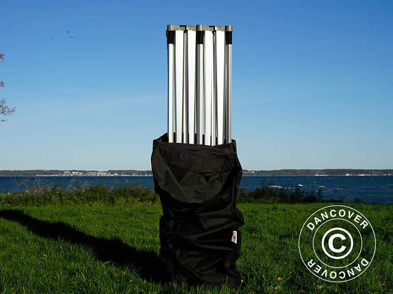 Pop up gazebo FleXtents Xtreme 50 3x6 m Black, Flame retardant incl. 6 sidewalls