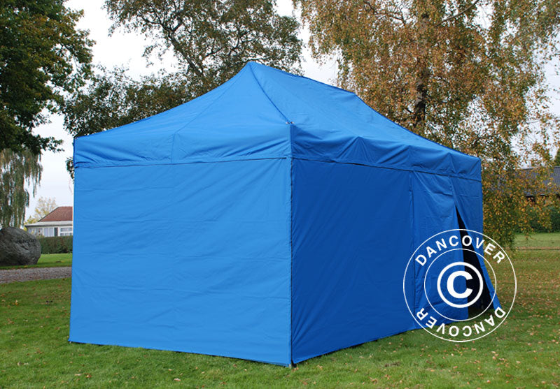 Pop up gazebo FleXtents Xtreme 60 3x6 m Blue, incl. 6 sidewalls