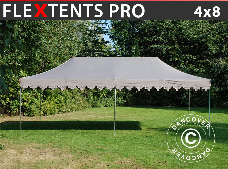 Pop up gazebo FleXtents PRO "Morocco" 4x8 m Latte