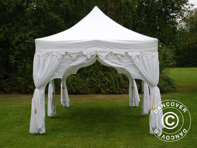 Pop up gazebo FleXtents PRO "Raj" 3x6 m White/Gold
