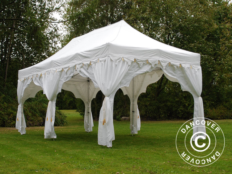 Pop up gazebo FleXtents PRO "Raj" 3x6 m White/Gold