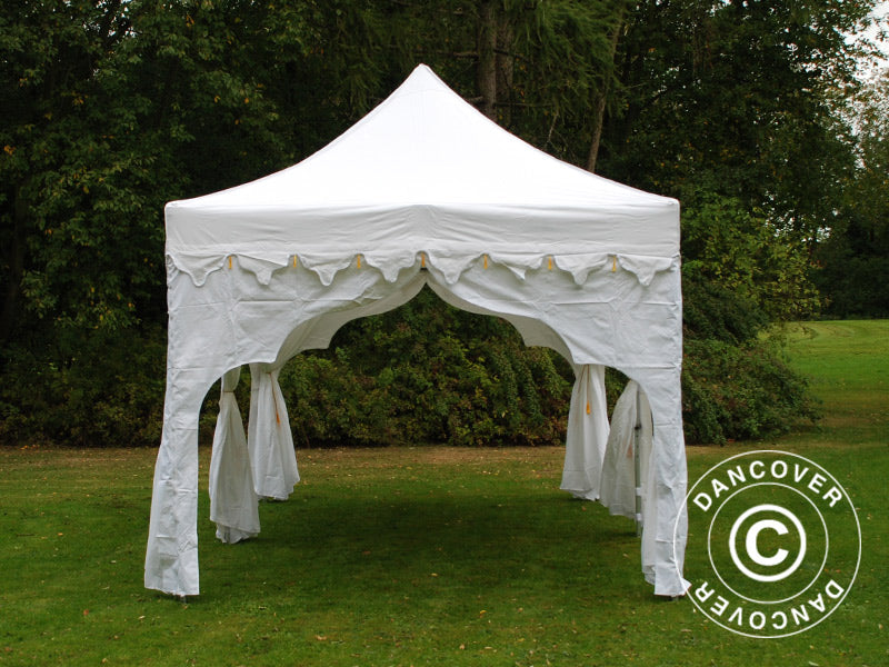 Pop up gazebo FleXtents PRO "Raj" 3x6 m White/Gold