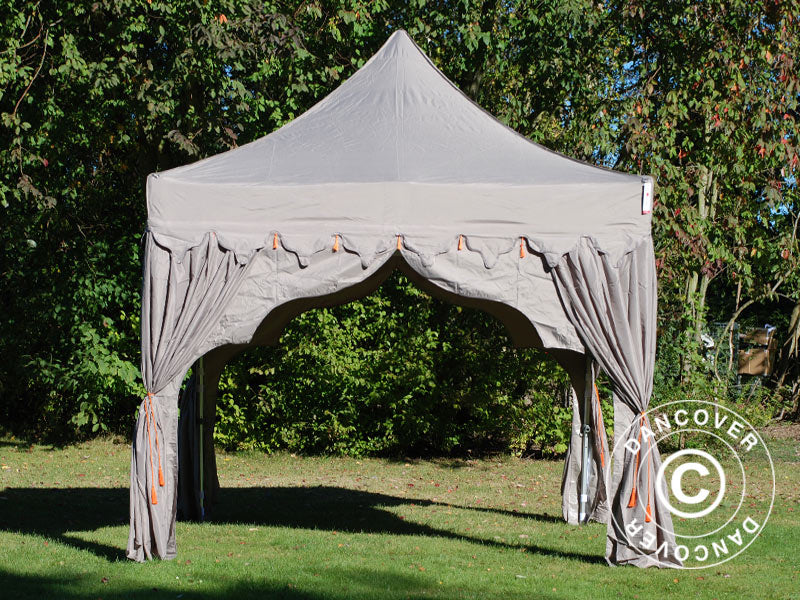 Pop up gazebo FleXtents PRO "Raj" 3x3 m Latte/Orange