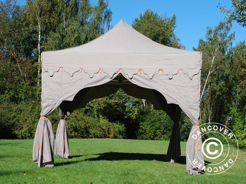 Pop up gazebo FleXtents PRO "Raj" 3x3 m Latte/Orange