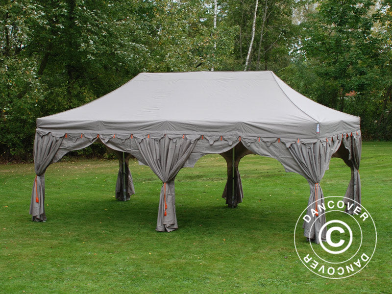 Pop up gazebo FleXtents PRO "Raj" 3x6 m Latte/Orange