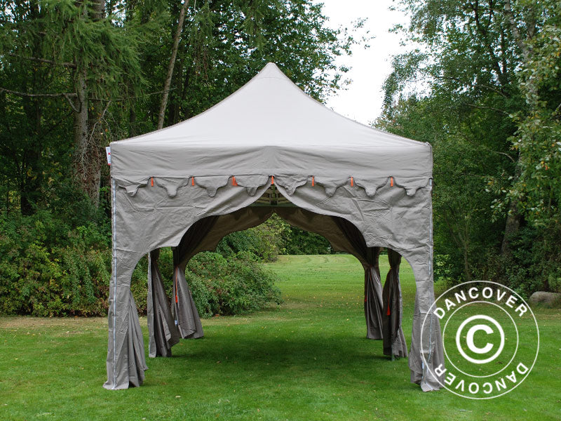 Pop up gazebo FleXtents PRO "Raj" 3x6 m Latte/Orange