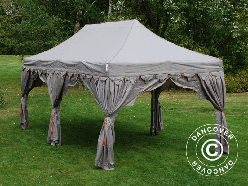 Pop up gazebo FleXtents PRO "Raj" 3x6 m Latte/Orange