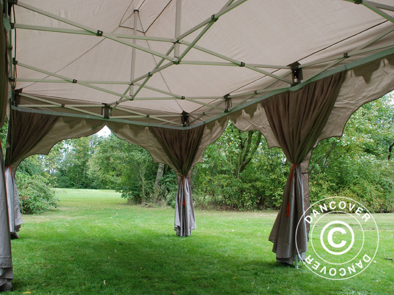 Pop up gazebo FleXtents PRO "Raj" 3x6 m Latte/Orange