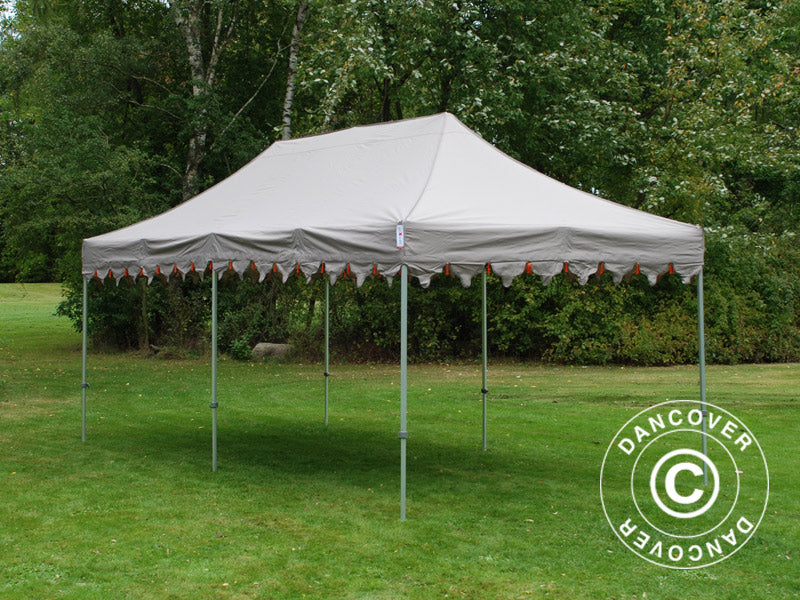 Pop up gazebo FleXtents PRO "Raj" 3x6 m Latte/Orange