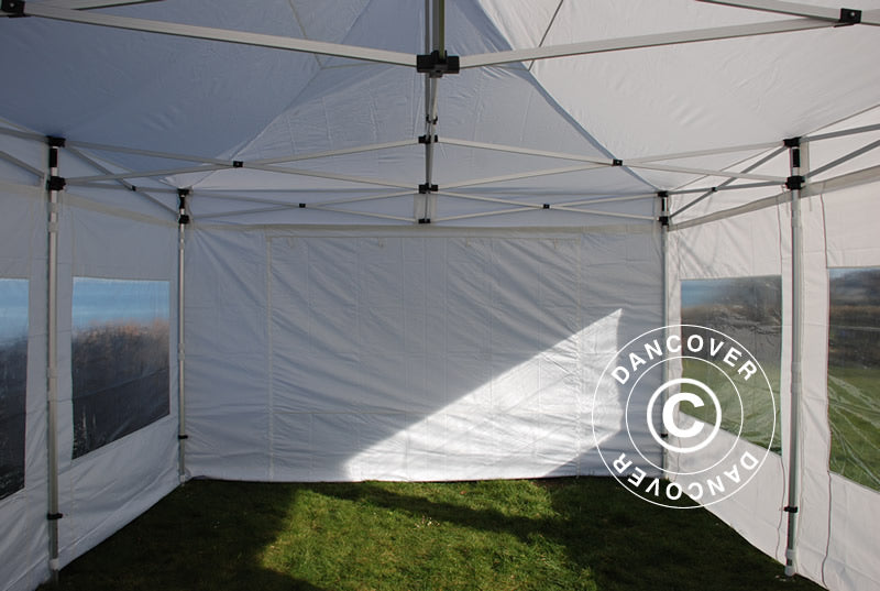Pop up gazebo FleXtents PRO 4x6 m White, incl. 8 sidewalls