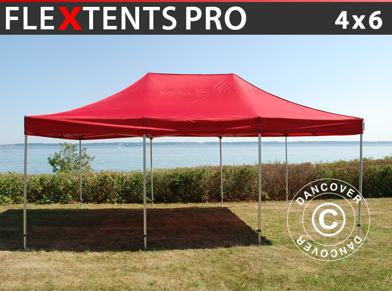 Pop up gazebo FleXtents PRO 4x6 m Red