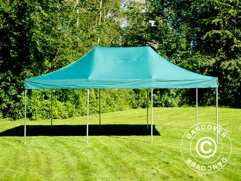 Pop up gazebo FleXtents PRO 4x6 m Green, incl. 8 sidewalls