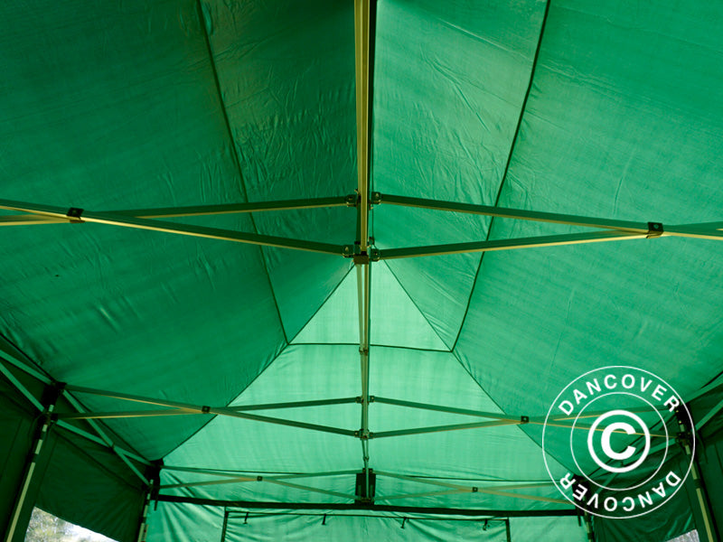 Pop up gazebo FleXtents PRO 4x6 m Green, incl. 8 sidewalls