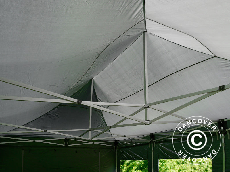 Pop up gazebo FleXtents PRO 4x6 m Grey, incl. 8 sidewalls