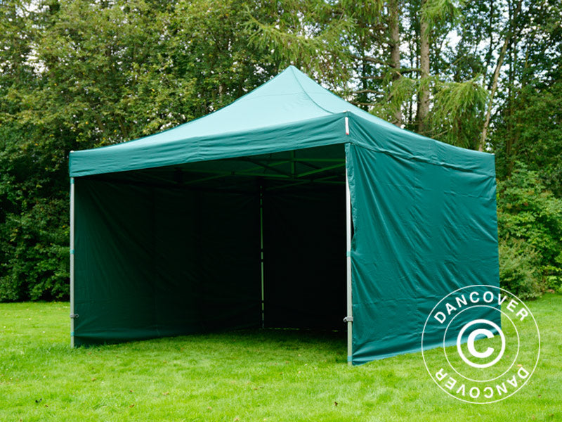 Pop up gazebo FleXtents Xtreme 60 4x4 m Green, incl. 4 sidewalls