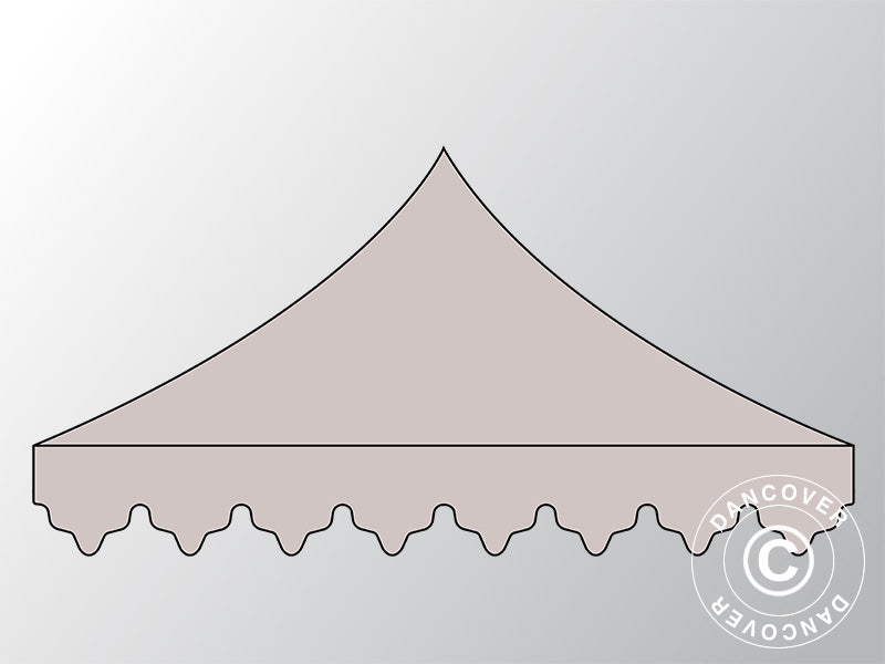 Roof cover "Morocco" for Pop up gazebo FleXtents 4x8 m, Latte