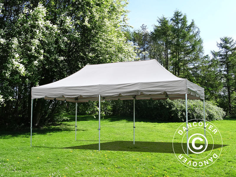 Pop up gazebo FleXtents PRO "Peaked" 4x8 m Latte