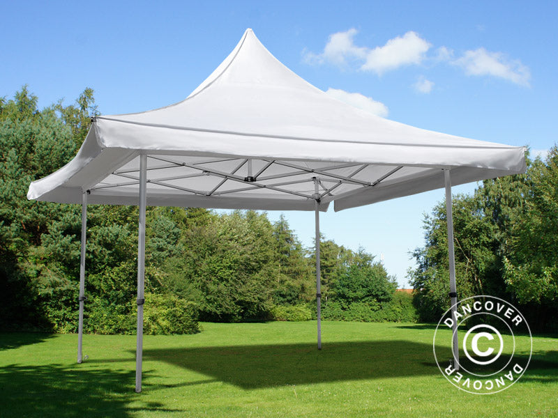 Pop up gazebo FleXtents Pagoda Xtreme 50 3x3 m / (4x4 m) White