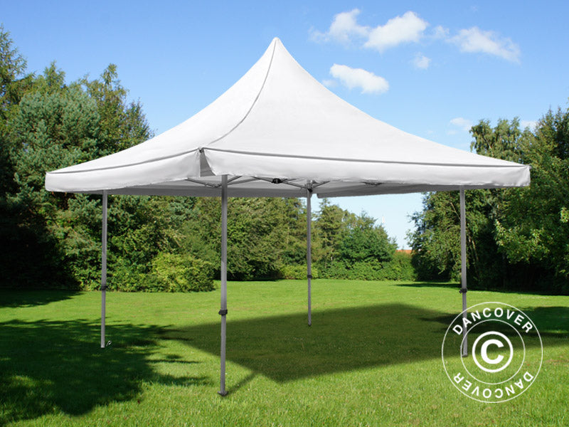 Pop up gazebo FleXtents Pagoda Xtreme 50 3x3 m / (4x4 m) White
