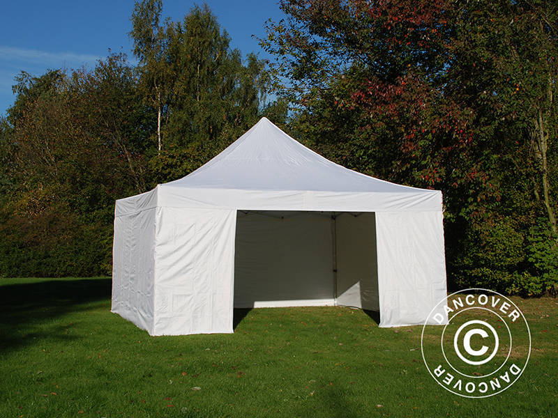 Pop up gazebo FleXtents Xtreme 50 5x5 m White, incl. 4 sidewalls