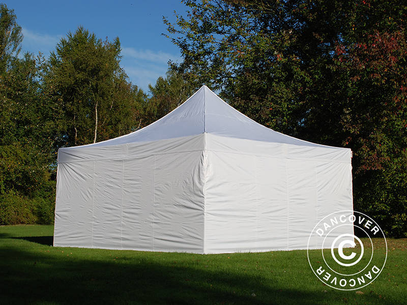 Pop up gazebo FleXtents Xtreme 50 5x5 m White, incl. 4 sidewalls