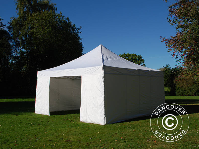 Pop up gazebo FleXtents Xtreme 50 5x5 m White, incl. 4 sidewalls