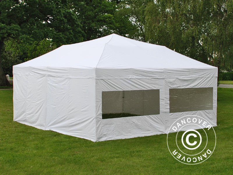 Pop up gazebo FleXtents Xtreme 50 6x6 m White, incl. 8 sidewalls