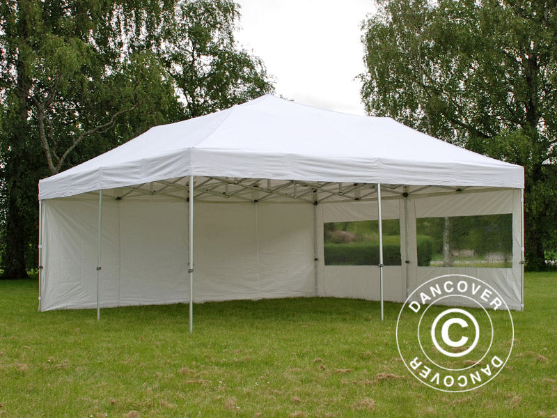 Pop up gazebo FleXtents Xtreme 50 6x6 m White, incl. 8 sidewalls