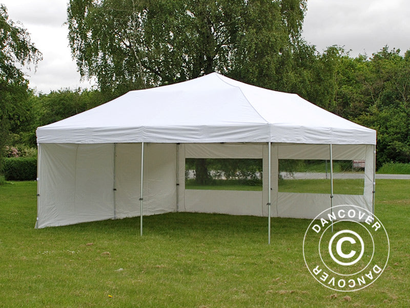 Pop up gazebo FleXtents Xtreme 50 6x6 m White, incl. 8 sidewalls