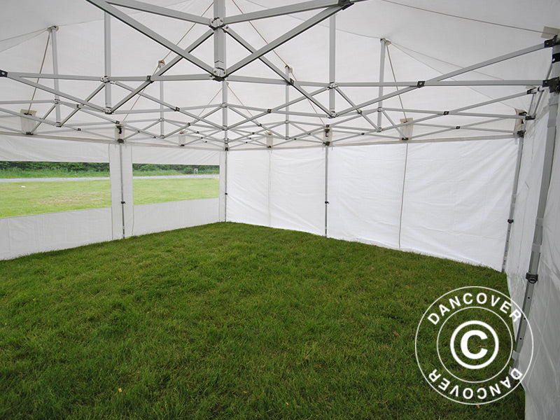 Pop up gazebo FleXtents Xtreme 50 6x6 m White, incl. 8 sidewalls