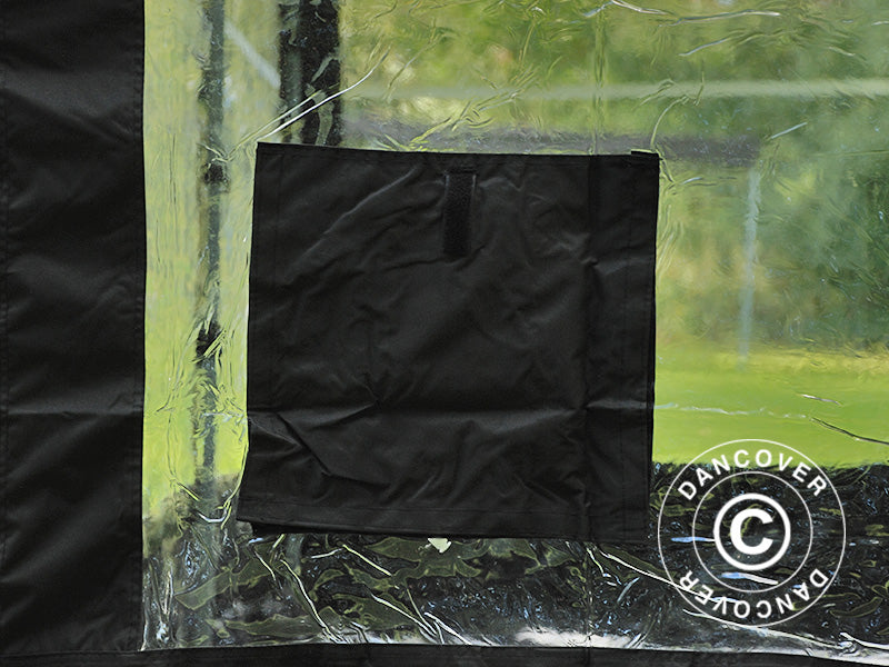 Folding garage FleX Carcover, 2.5x5 m, Black