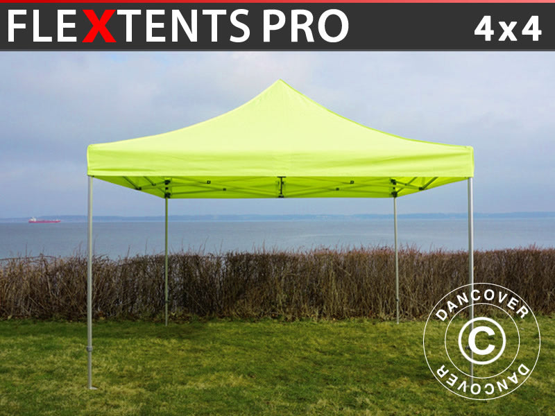 Pop up gazebo FleXtents PRO 4x4 m Neon yellow/green