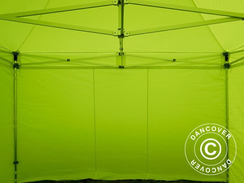 Pop up gazebo FleXtents PRO 4x4 m Neon yellow/green, incl. 4 sidewalls