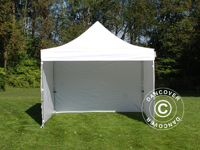 Pop up gazebo FleXtents PRO 3.5x3.5 m White, incl. 4 sidewalls