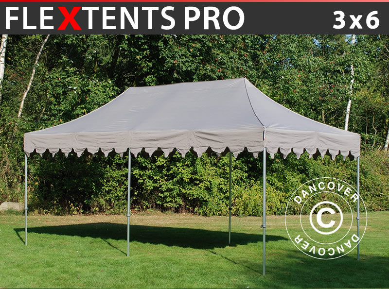 Pop up gazebo FleXtents PRO "Morocco" 3x6 m Latte