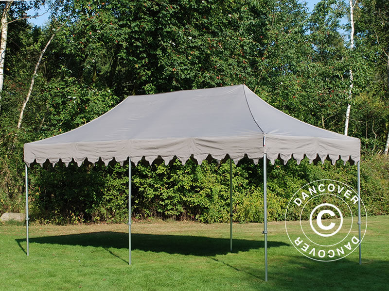 Pop up gazebo FleXtents PRO "Morocco" 3x6 m Latte, incl. 6 sidewalls