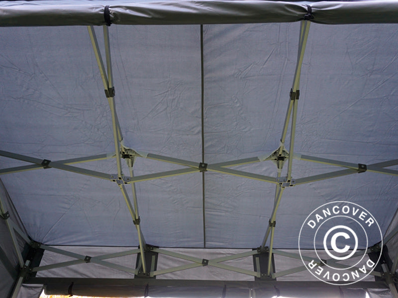 Pop up gazebo FleXtents PRO Trapezo 3x3 m Grey, incl. 4 sidewalls