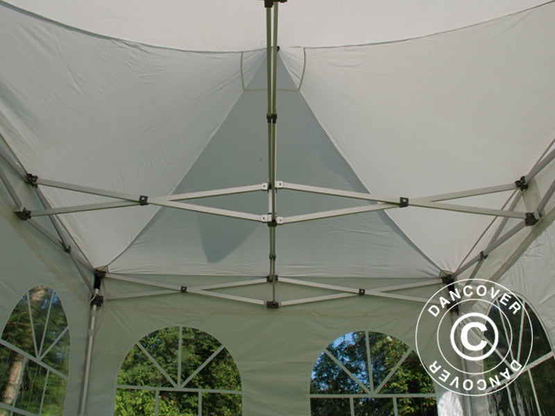 Pop up gazebo FleXtents Xtreme 50 Vintage Style 3x3 m White, incl. 4 sidewalls