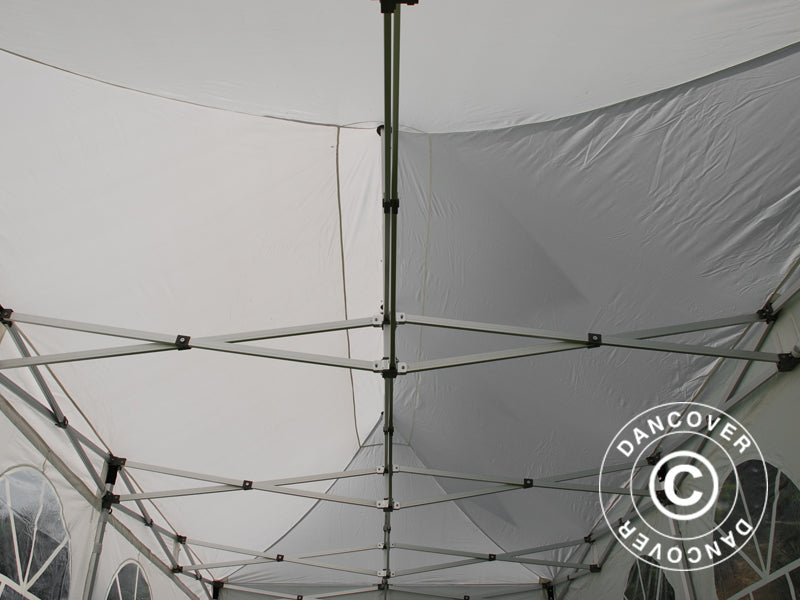 Pop up gazebo FleXtents Xtreme 50 Vintage Style 3x6 m White, incl. 6 sidewalls