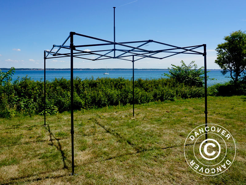 Pop up gazebo FleXtents Basic v.3, 3x3 m Black, incl. 4 sidewalls