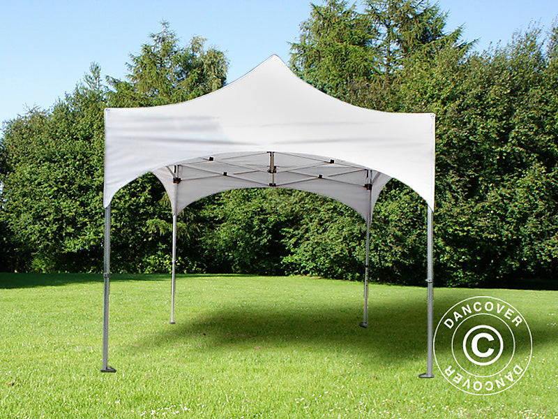 Pop up gazebo FleXtents PRO Steel "Arched" 3x3 m White, incl. 4 sidewalls