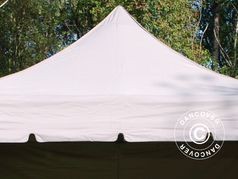 Pop up gazebo FleXtents PRO Steel "Peaked" 3x3 m Latte, incl. 4 sidewalls