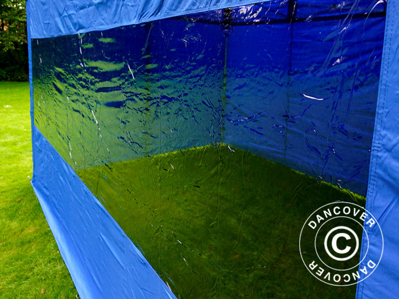 Pop up gazebo FleXtents PRO Steel 3x4.5 m, Blue, incl. 4 sidewalls