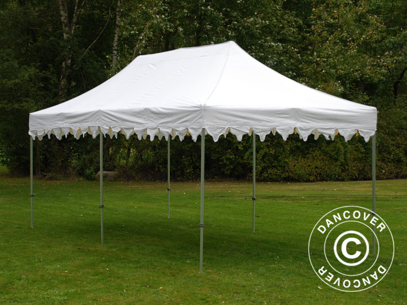 Pop up gazebo FleXtents PRO Steel "Raj" 3x6 m White/Gold