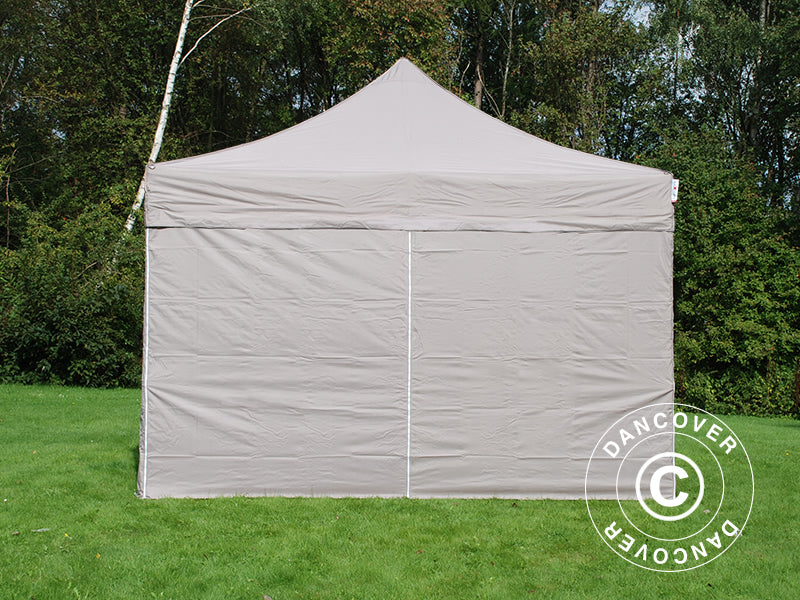 Pop up gazebo FleXtents PRO Steel 4x4 m Latte, incl. 4 sidewalls