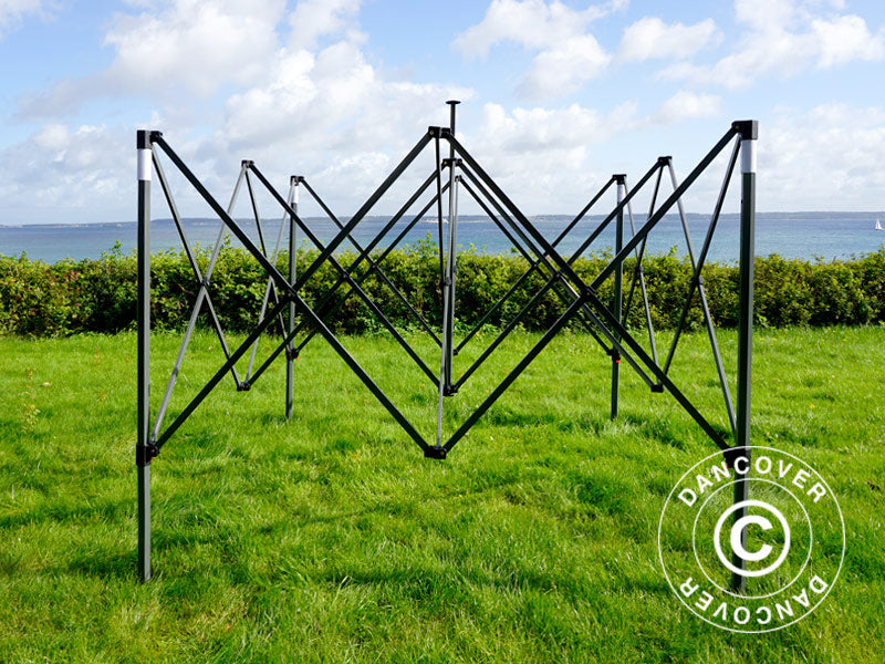 Pop up gazebo FleXtents PRO Steel 4x4 m Black